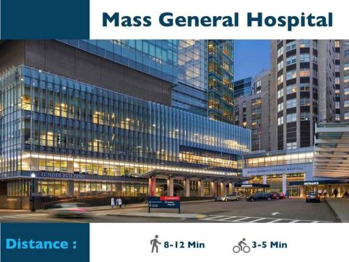a picture of a mass general hospital in a city at Charming & Stylish Studio on Beacon Hill #15 in Boston
