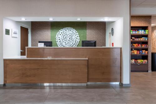 a reception desk in a hospital lobby at Fairfield Inn by Marriott Evansville West in Evansville
