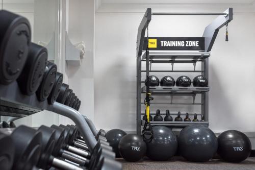 Das Fitnesscenter und/oder die Fitnesseinrichtungen in der Unterkunft The Westin Turtle Bay Resort & Spa, Mauritius