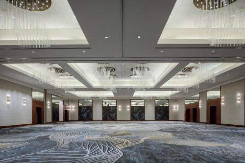 a large ballroom with a large carpet in a building at JW Marriott Grand Rapids in Grand Rapids