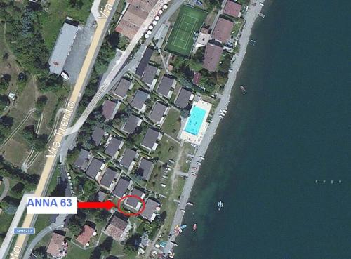 a map of an anime next to the water at Holiday Apartment Anna 63 Idro in Anfo