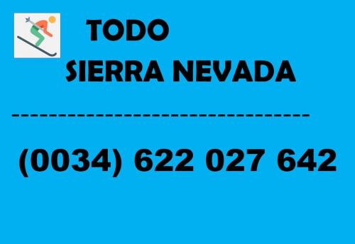 Una caja de texto con las palabras "Todo Sierra Nevada" en TODOSIERRANEVADA ZONA BAJA - EDIFICIO ATLAS - VISTAS A LA MONTANA - Junto a los Telecabinas en Sierra Nevada