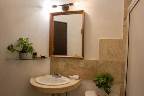 Ένα μπάνιο στο Villas Pura Chacala