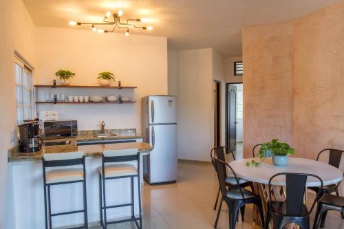 Η κουζίνα ή μικρή κουζίνα στο Villas Pura Chacala