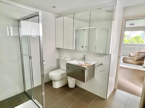 Koupelna v ubytování Charming One-Bed Apt in the Heart of Parramatta