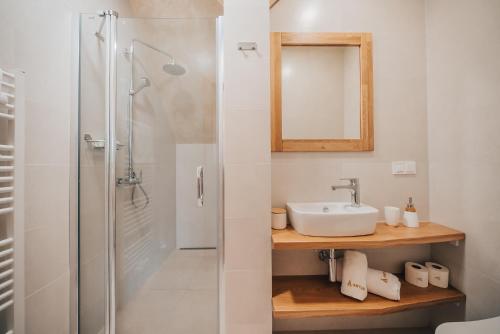 Un baño de Apartman s výhledem