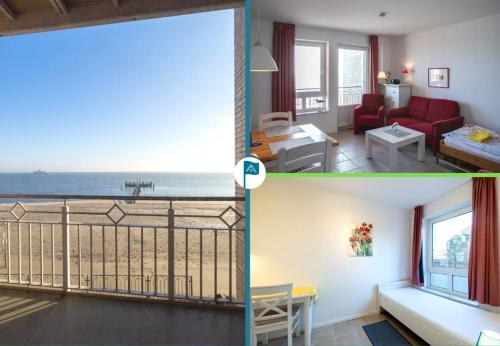 Ένα ή περισσότερα κρεβάτια σε δωμάτιο στο Nordland Appartements - Wohnung Langeneß