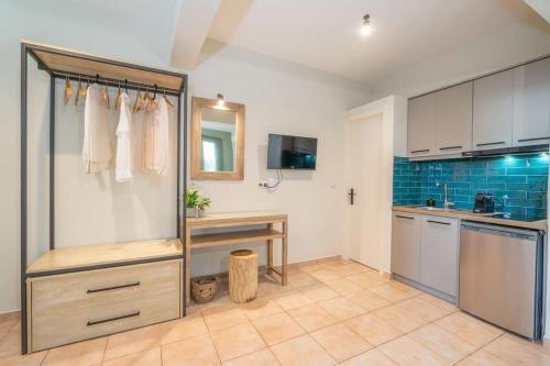 Kuchyň nebo kuchyňský kout v ubytování Seashell Luxury Residence - Studio 1