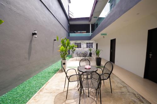 Patio nebo venkovní prostory v ubytování Hotel Mezzo