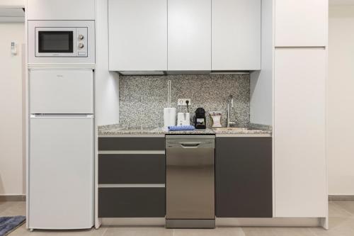 Kuchyň nebo kuchyňský kout v ubytování Dobo Madrid ANR1