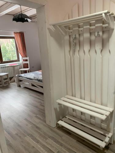 Ένα ή περισσότερα κρεβάτια σε δωμάτιο στο Pogar Inn