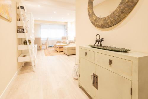 Ένα ή περισσότερα κρεβάτια σε δωμάτιο στο Apartamento Premio Real