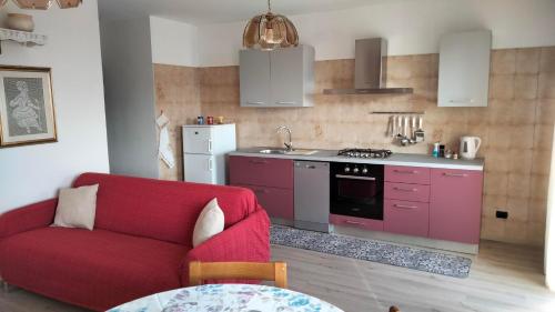 Kuchyň nebo kuchyňský kout v ubytování Apartment Serena