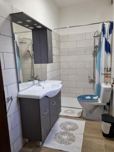 Vonios kambarys apgyvendinimo įstaigoje Casa Pepo