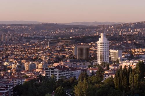 Nespecifikovaný výhled na destinaci Ankara nebo výhled na město při pohledu z hotelu