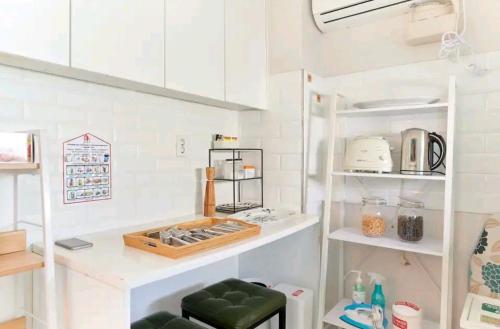 Bliss penthouse2 tesisinde mutfak veya mini mutfak