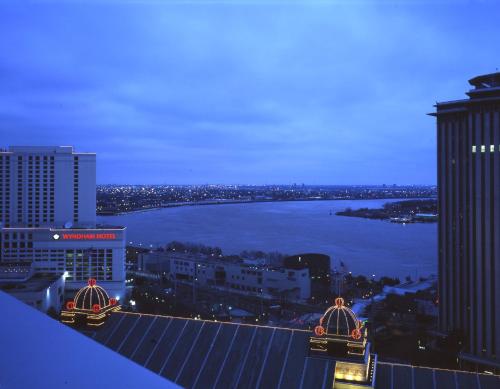 a view of a city with a river and buildings at Loews New Orleans Hotel in New Orleans