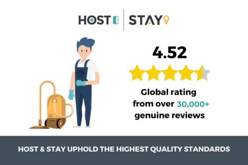 a woman with a backpack and a ticket to the host and stay unto the highest at Host & Stay - Rose Cottage, Pickering in Pickering