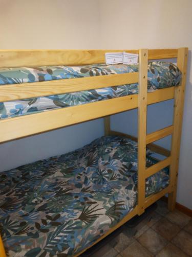 a couple of bunk beds in a room at Emilie hanard in Saint-Jean-d'Aulps