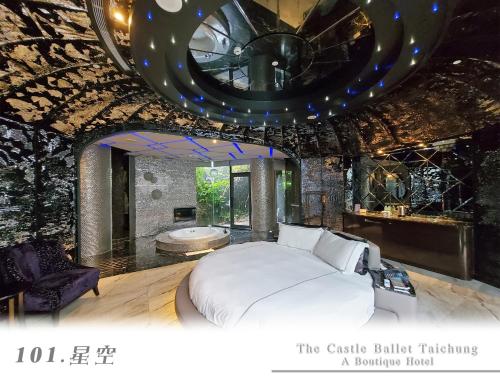 Koupelna v ubytování The Castle Ballet Taichung A Boutique Hotel
