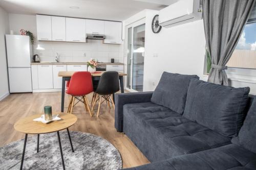 Kuchyň nebo kuchyňský kout v ubytování Apartman Luka