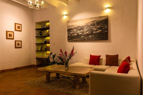 Posezení v ubytování La Xalca Hotel - Asociado Casa Andina