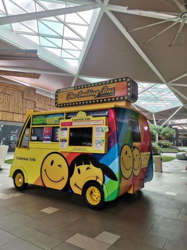 a food van with a smiley face painted on it at Opposite Legoland 5mins Medini DPristine 8 to 10pax in Nusajaya
