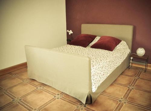 a large bed in a room with at Beautiful 4-Bed House in Campo de Ricote in Collado de Gil