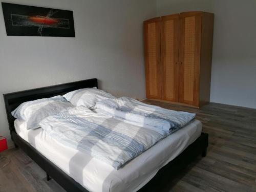 Un pat sau paturi într-o cameră la Mühlhausen Am Schadeberg