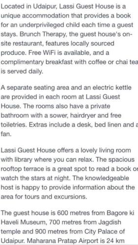 ウダイプールにあるLassi Guest Houseのギャラリーの写真