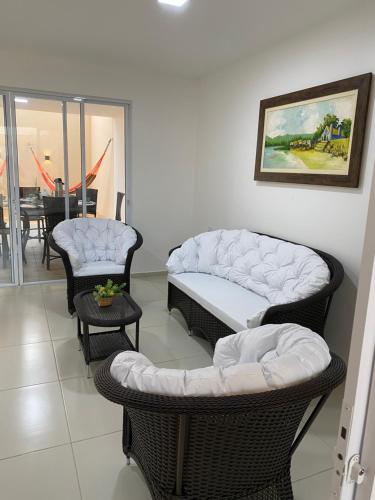 Χώρος καθιστικού στο Casa Flecheiras 52