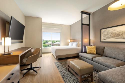Zona de estar de Hyatt Place Columbus Polaris