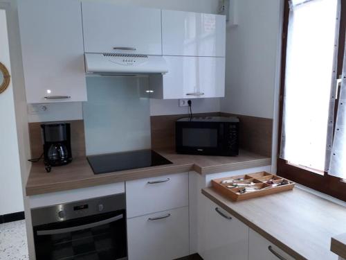 Η κουζίνα ή μικρή κουζίνα στο Baie de Somme La Haute Valériane