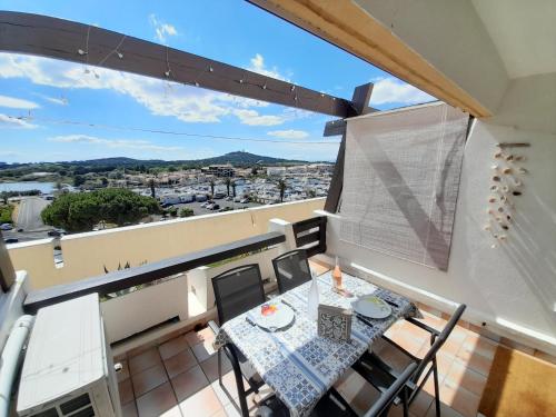 Balkón alebo terasa v ubytovaní Appartement Village Naturiste Dunes