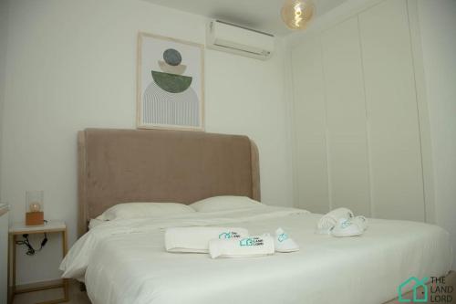 Ένα ή περισσότερα κρεβάτια σε δωμάτιο στο A22 Cozy and central at La Marsa