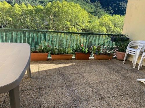 Duplex confortable avec grande terrasse, climatisation et proche des thermes - FR-1-703-114