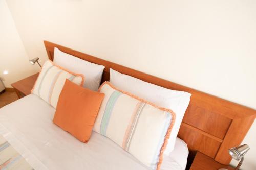 Katil atau katil-katil dalam bilik di Ofir Beach Flat