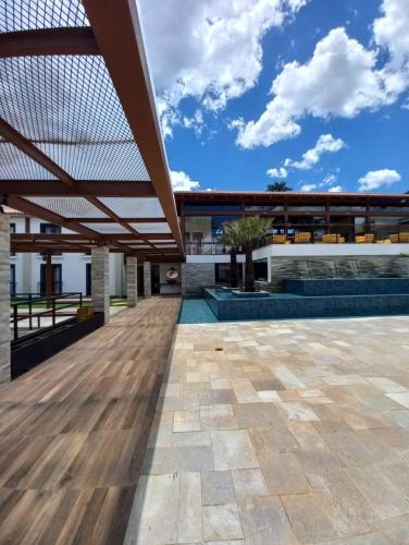 Bazén v ubytování Quinta Santa Bárbara Eco Resort nebo v jeho okolí