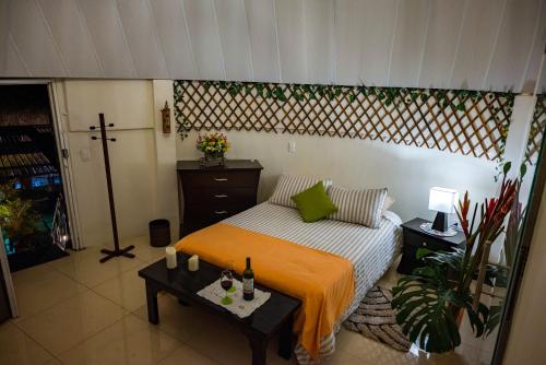 Cama o camas de una habitación en Ecovilla Cali