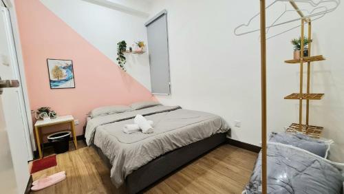 Ένα ή περισσότερα κρεβάτια σε δωμάτιο στο Shoppingmall condo sri petaling, Near Bukit jalil 1