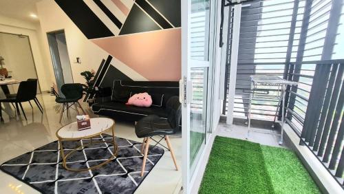 Χώρος καθιστικού στο Shoppingmall condo sri petaling, Near Bukit jalil 1