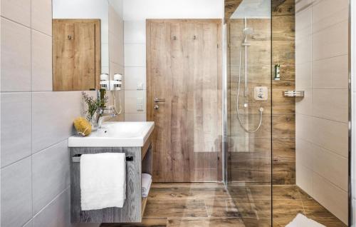 Ένα μπάνιο στο Luxurioese Ferienwohnung