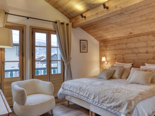 Fotografia z galérie ubytovania Chalet rénové 3 chambres à Megève, à proximité du Jaillet, balcon, parking, classé 3 étoiles - FR-1-453-304 v destinácii Megève