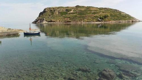 on the sea Despoina apartment at Mochlos Creta