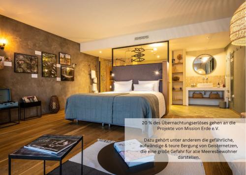 Postel nebo postele na pokoji v ubytování PAPA RHEIN - Hotel & Spa