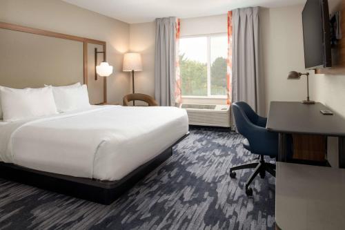 เตียงในห้องที่ Fairfield Inn Spokane Downtown