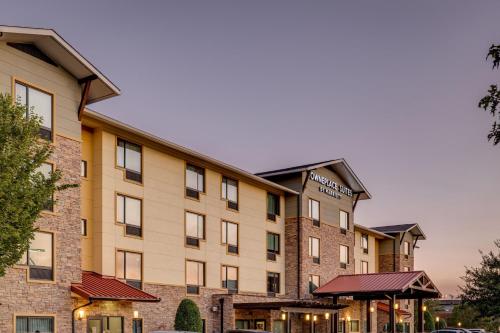 a rendering of the front of a hotel at TownePlace Suites by Marriott Monroe in Monroe