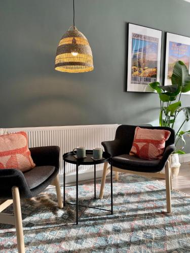 Un lugar para sentarse en The Green Room guest suite