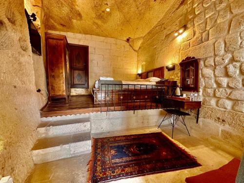 Ruang duduk di Harkasos Cave Hotel