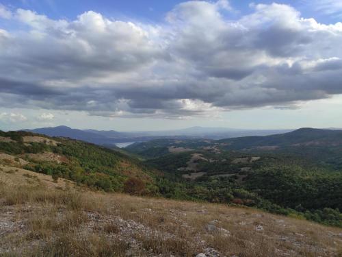 a view from the top of a hill at Piano del Mulino in Orvieto
